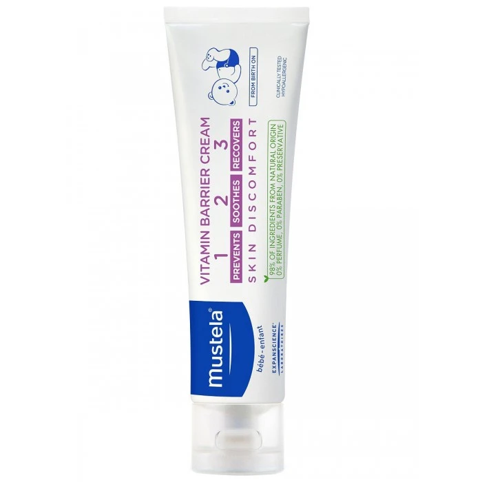 MUSTELA VITAMIN BARRIER CREAM КРЕМ ПОД ПОДГУЗНИКИ 