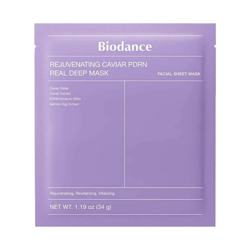BIODANCE REJUVENATING CAVIAR PDRN REAL DEEP MASK ГИДРОГЕЛЕВАЯ МАСКА 