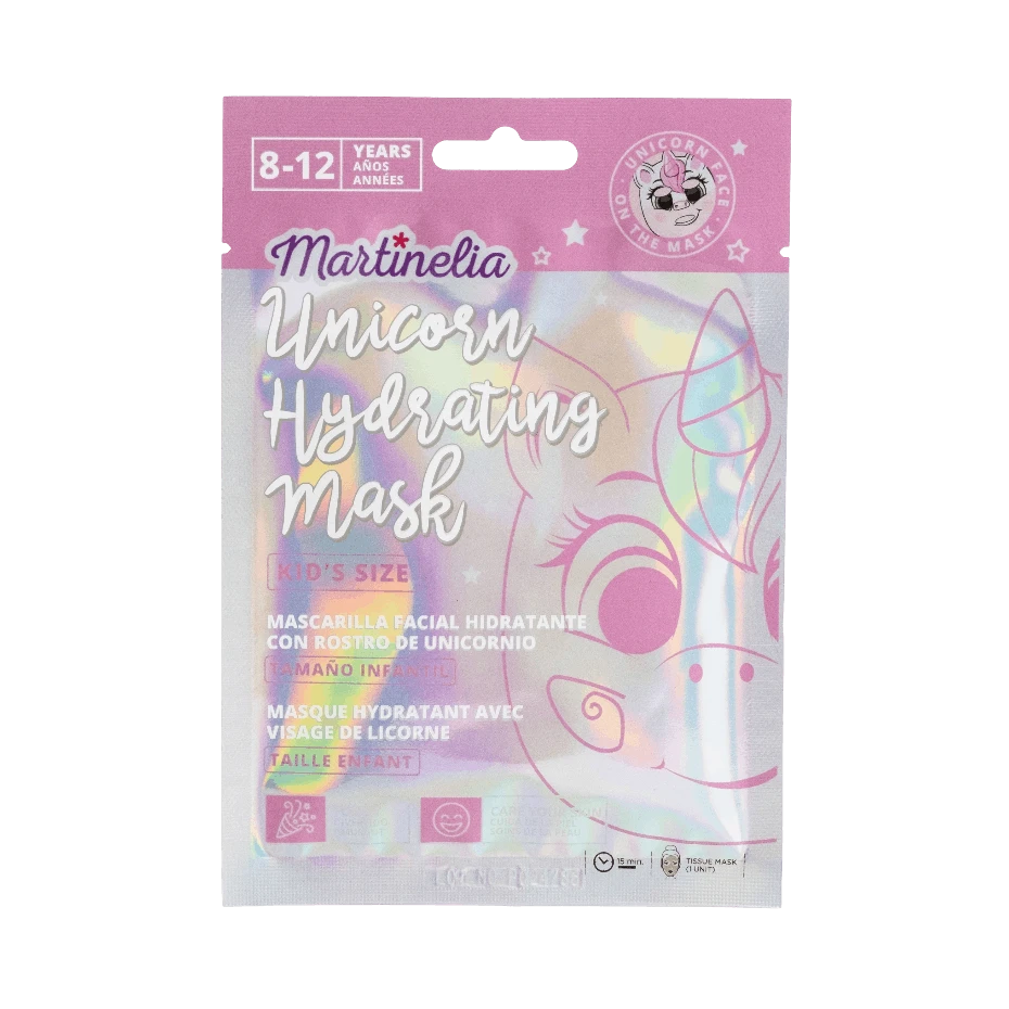 MARTINELIA UNICORN HYDRATING MASK KIDS SIZE 8+ ДЕТСКАЯ МАСКА ДЛЯ ЛИЦА