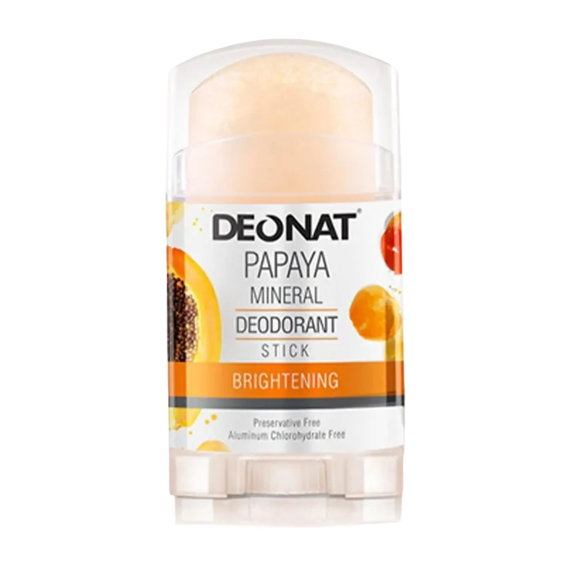 DEONAT PAPAYA MINERAL DEODORANT STICK ДЕЗОДОРАНТ КРИСТАЛЛ С ЭСТРАКТОМ ПАПАЙИ
