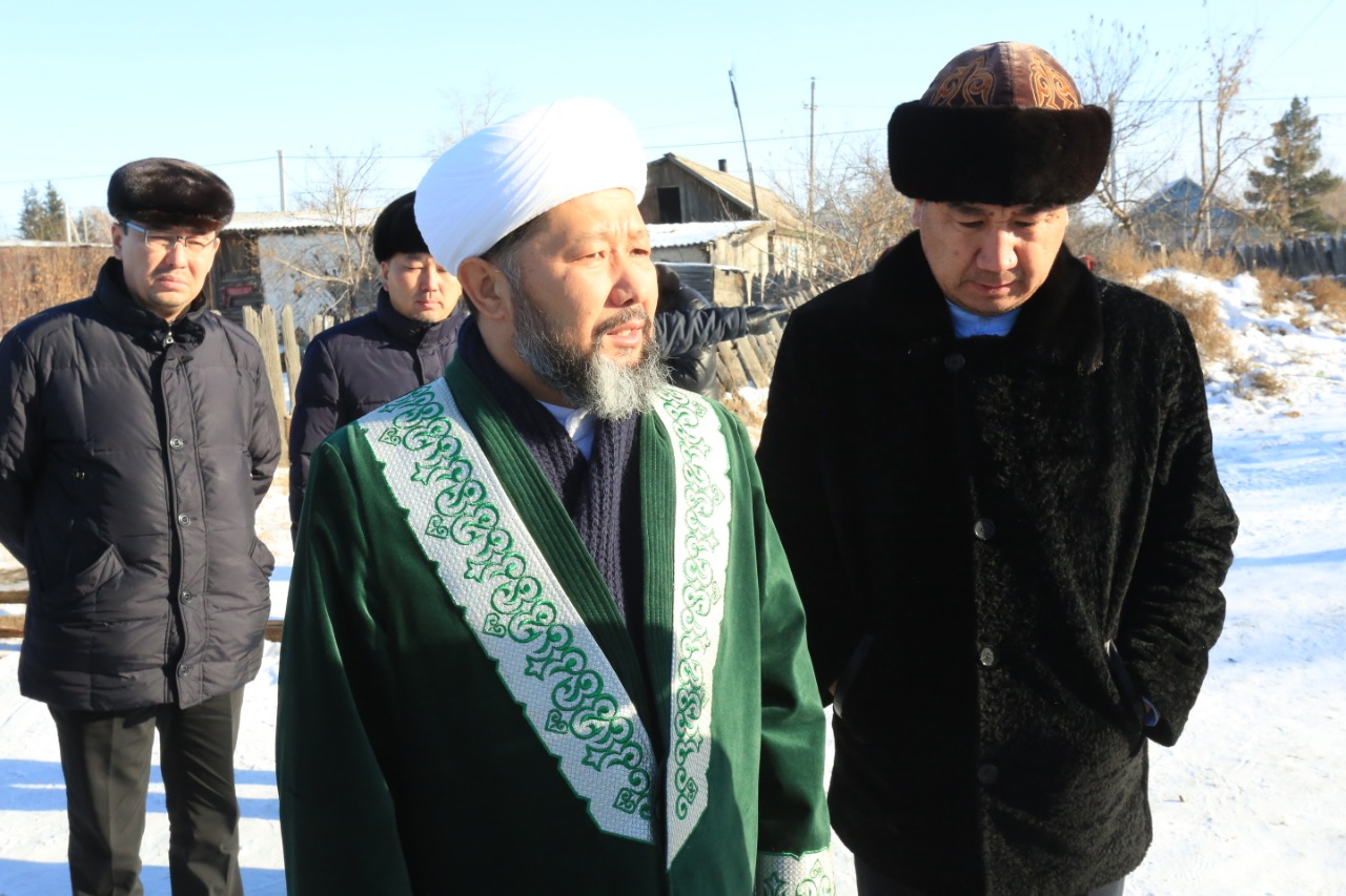 Бас мүфти апат болған ауылға барды
