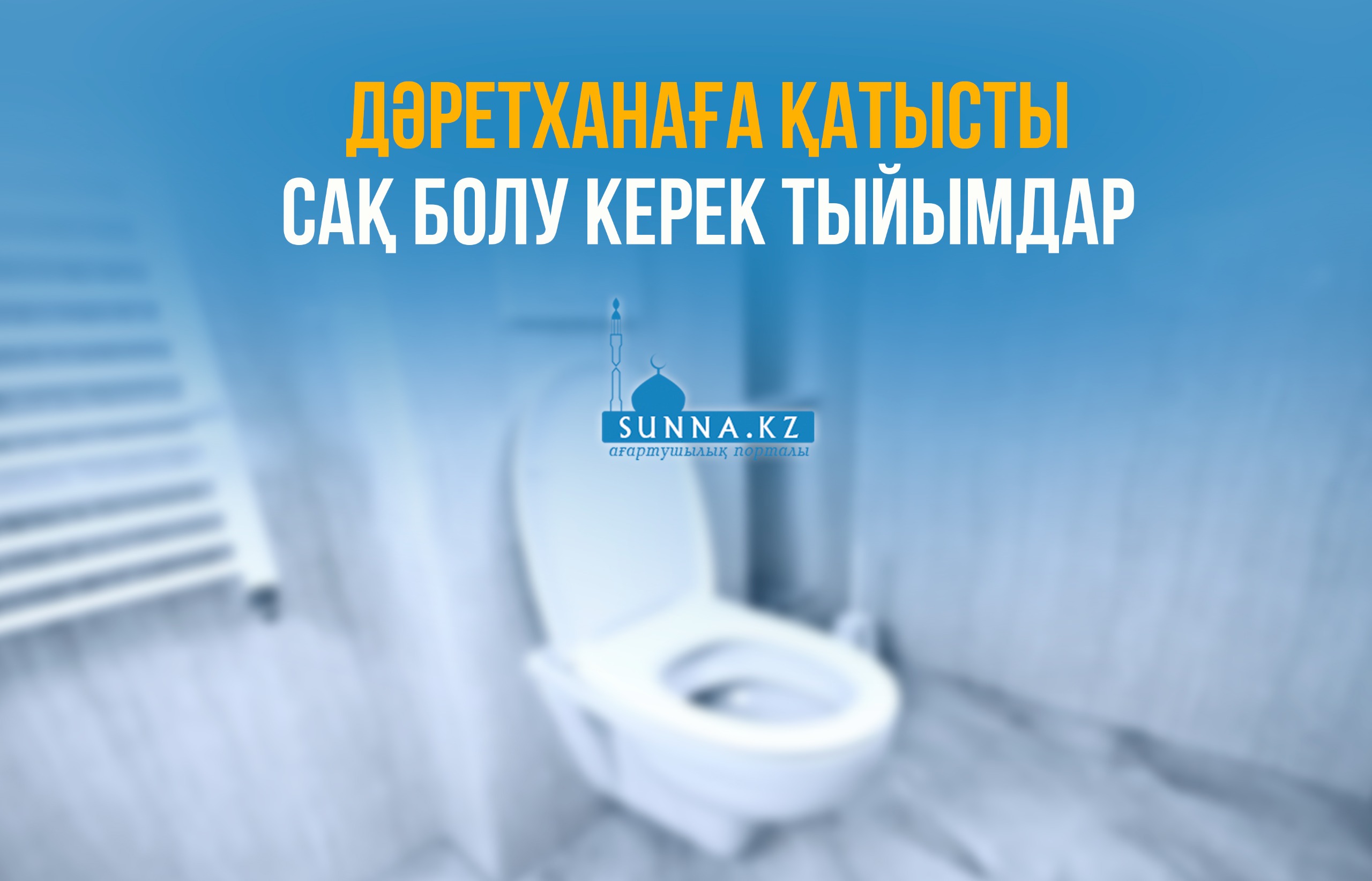 Дәретханаға қатысты сақ болу керек тыйымдар