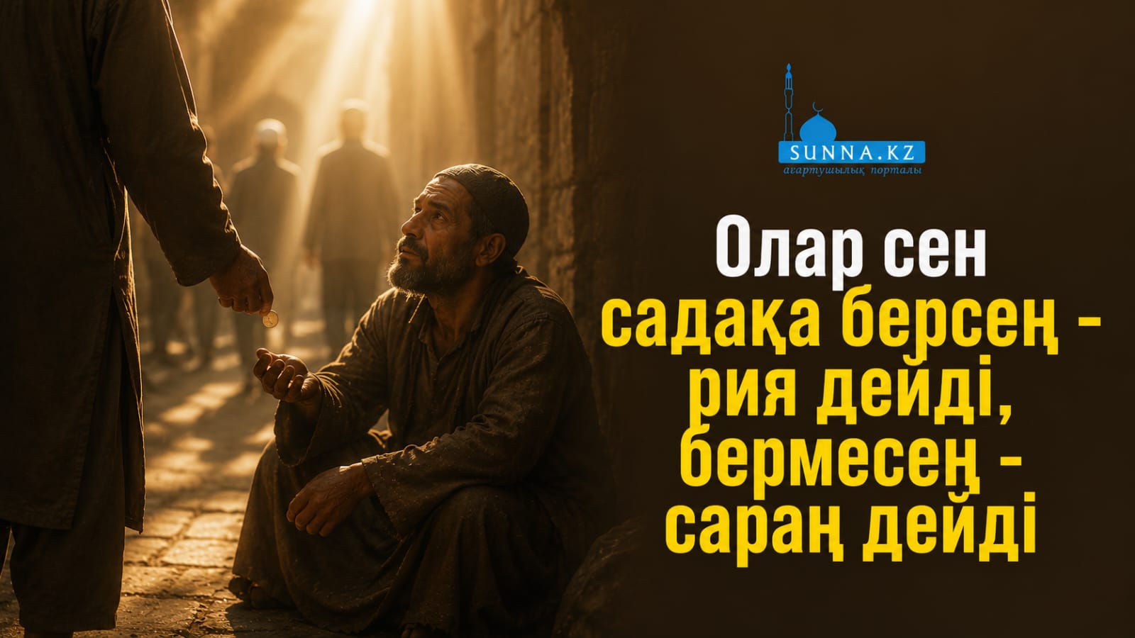 Олар сен садақа берсең – рия дейді, бермесең – сараң дейді